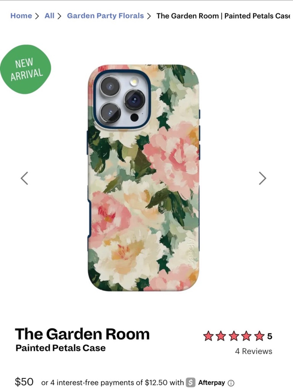Casely Painted Petals Floral iPhone 16 Pro Case - Brand new in Box!